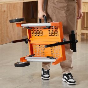 Miter Saw Stand With Tabletop And Wheels 330lbs Load Capacity Adjustable (Option: BLACK)