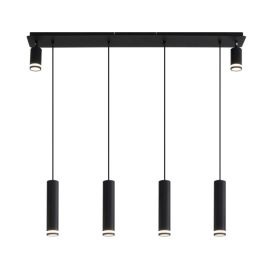 Angelina 6 - Light Matte Black Kitchen Island Pendant No Bulb (Option: BLACK)
