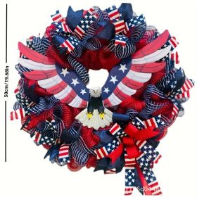 1 pc 250th anniversary of American independence, bald eagle commemorative wooden plaque, home porch decoration, wooden hanging board (Color: 22, size: 40*40*0.5cm)