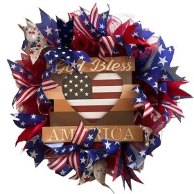 1 pc 250th anniversary of American independence, bald eagle commemorative wooden plaque, home porch decoration, wooden hanging board (Color: 21, size: 40*40*0.5cm)