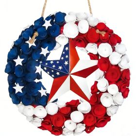 Wooden plaque pendants, holiday plaques, wall signs, signage decorations, hanging paintings, Independence Day in the United States (Color: 11, size: 30cm)